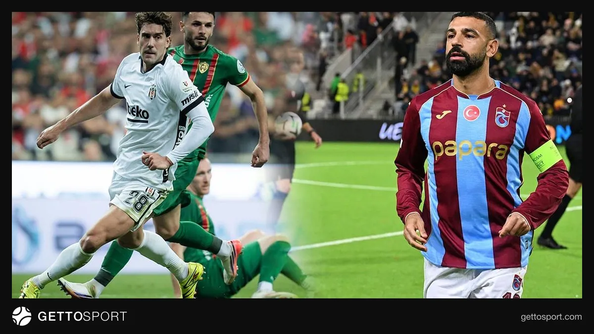 Papara Park stadyumunda Trabzonspor - Beşiktaş maçı öncesi hazırlık