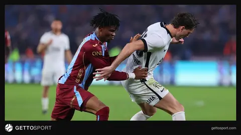 Trabzonspor formasıyla Chibuike Nwaiwu maç sonrası konuşuyor