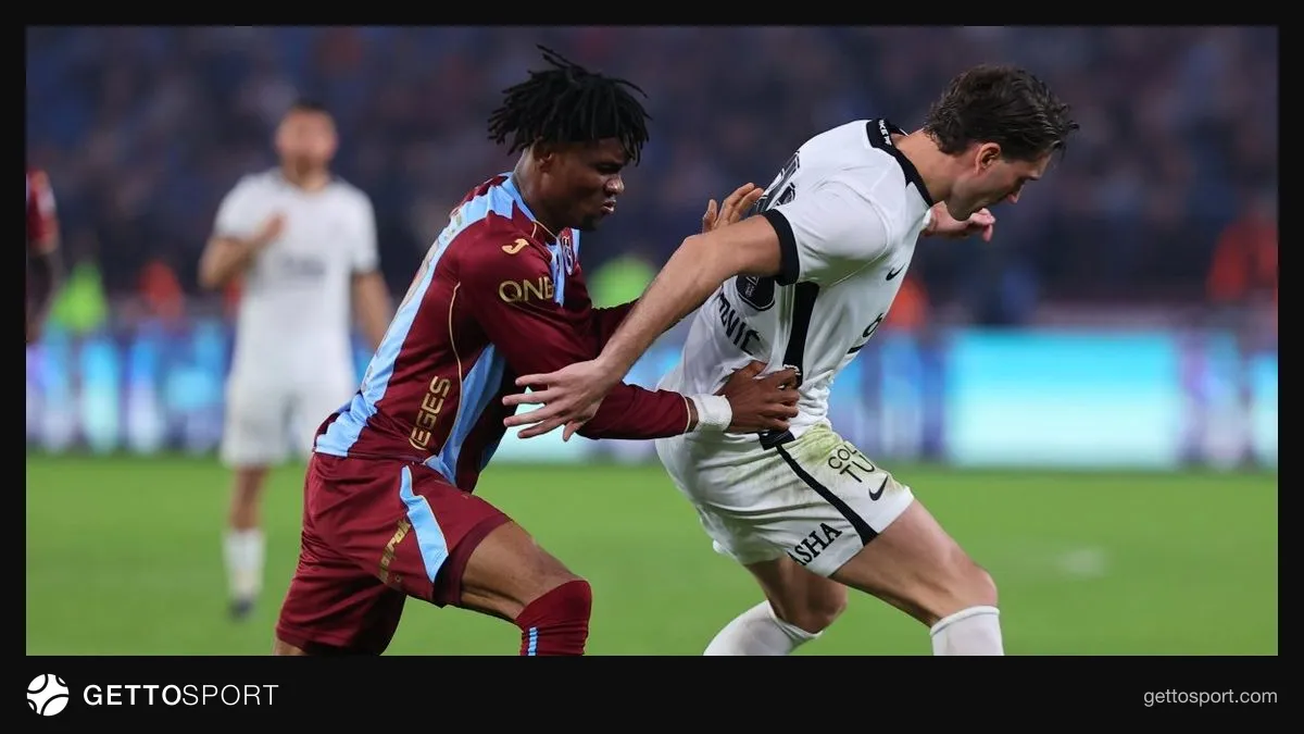 Trabzonspor formasıyla Chibuike Nwaiwu maç sonrası konuşuyor