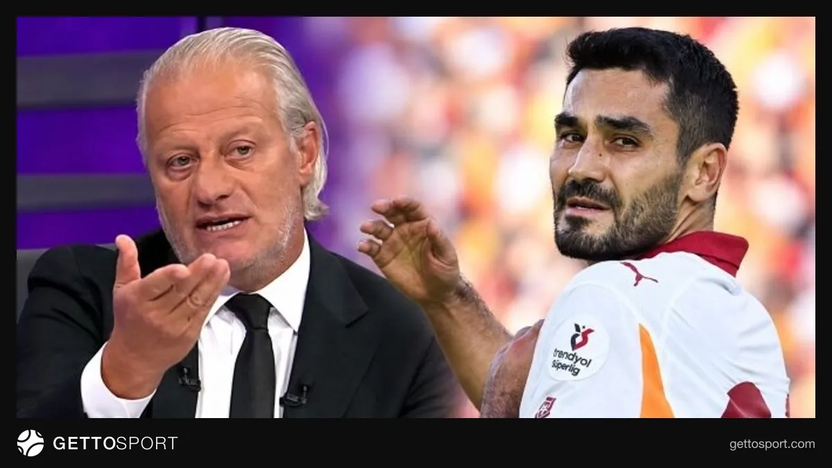 Tugay Kerimoğlu stüdyoda yorum yaparken