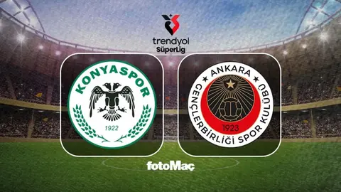 Tümosan Konyaspor ve Gençlerbirliği oyuncuları maç öncesi ısınmada