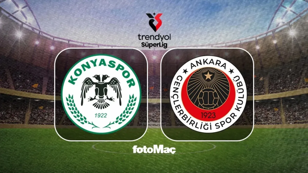 Tümosan Konyaspor ve Gençlerbirliği oyuncuları maç öncesi ısınmada