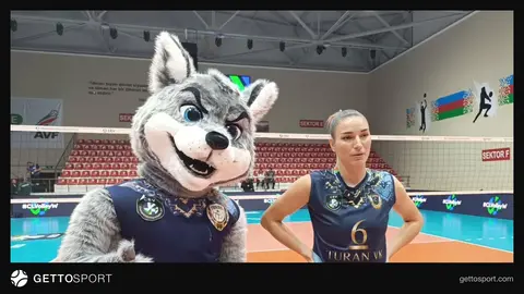 Turan voleybol komandası və kapitan Ayşən Əbdüləzimova meydanda