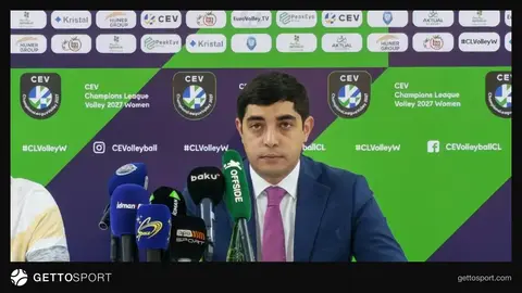 Turan voleybol komandası və azarkeşlər Tovuzda meydançada sevinc anı