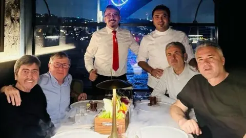 Türk futbolunun efsane isimleri Aykut Kocaman, Rıdvan Dilmen, Metin Tekin ve Gökhan Keskin bir arada