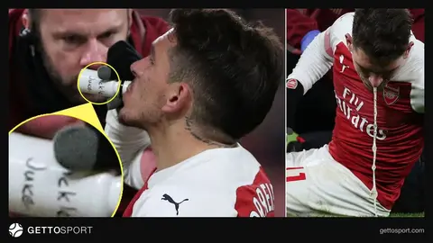 Futbolcu maça ara verip turşu suyu içerken