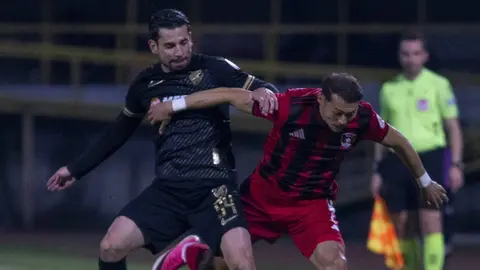Van Spor FK oyuncuları Boluspor karşısında sevinç yaşarken