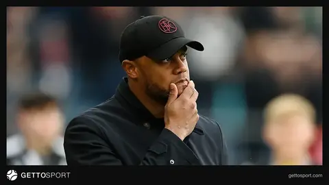 Vensan Kompany Bayern məşqində yoxluq göstərən klub loqosu ilə