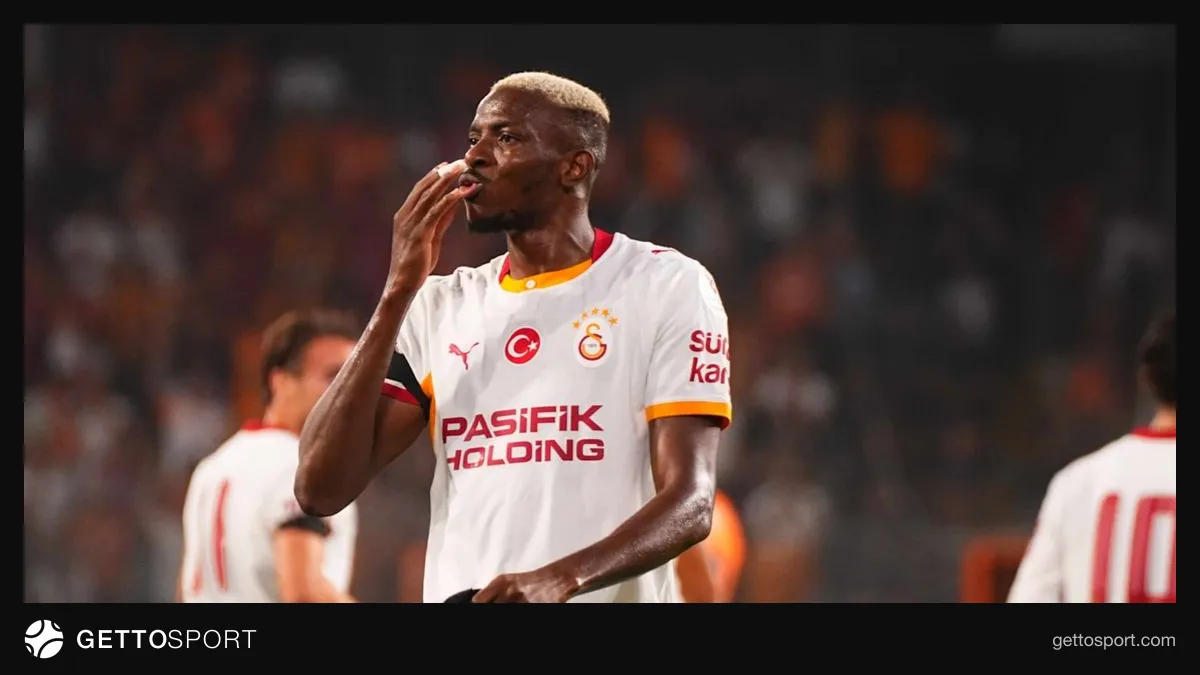 Victor Osimhen antrenmanda bireysel çalışıyor, Galatasaray tesisleri