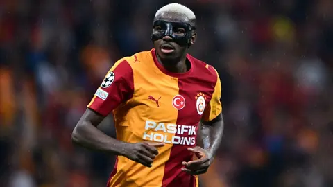 Victor Osimhen Galatasaray formasıyla gol sevinci yaşarken