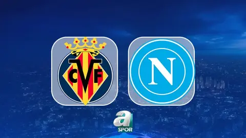 Estadio de la Cerámica'da Villarreal ve Napoli formalarıyla futbolcular