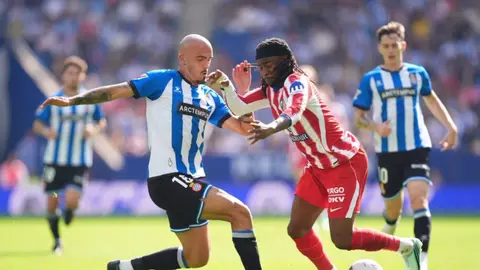 Vilyarreal və Atletiko matçlarından anlar, Alejandro Baena qol vurarkən
