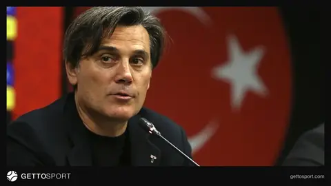 Vincenzo Montella basın toplantısında veda konuşması yaparken