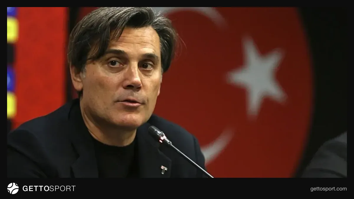 Vincenzo Montella basın toplantısında veda konuşması yaparken