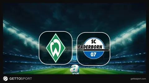 Werder Bremen formasını giymiş futbolcuların maç öncesi ısınması