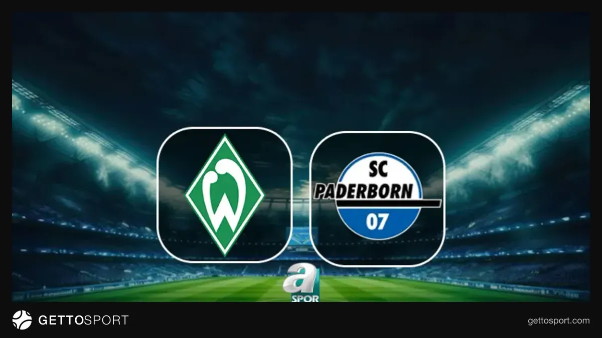 Werder Bremen formasını giymiş futbolcuların maç öncesi ısınması