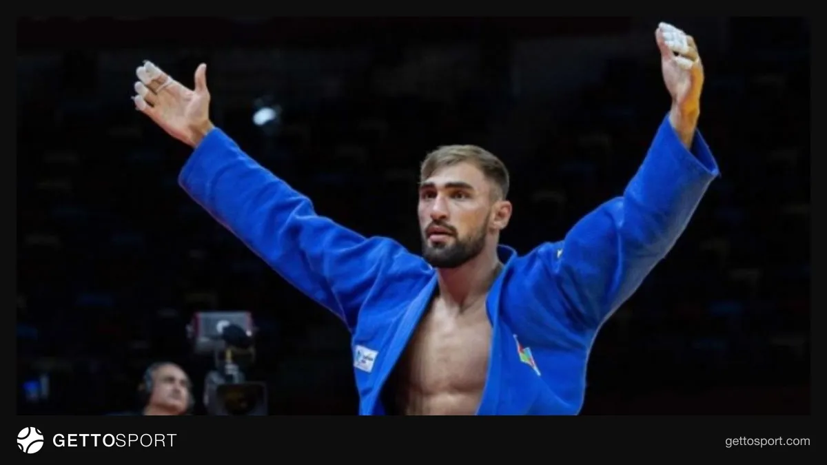 Zelim Kotsoyev cüdo yarışında milli forması ilə